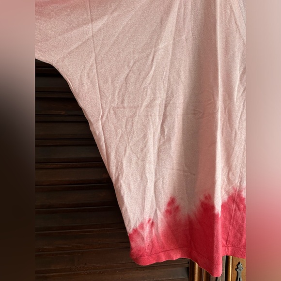 Happy Sheep Dolmen- Batwing style Sweater SIZE Large Ombré light Pink Mauve - Picture 2 of 8